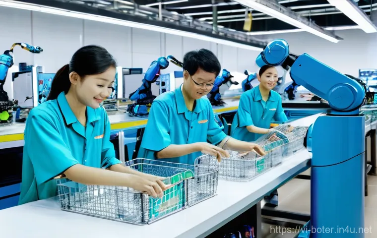 로봇기술사와 최신 로봇 기술 동향 - **"Made in Vietnam" Robotics in Industry and Service:**
A dynamic split image showcasing "Made i...