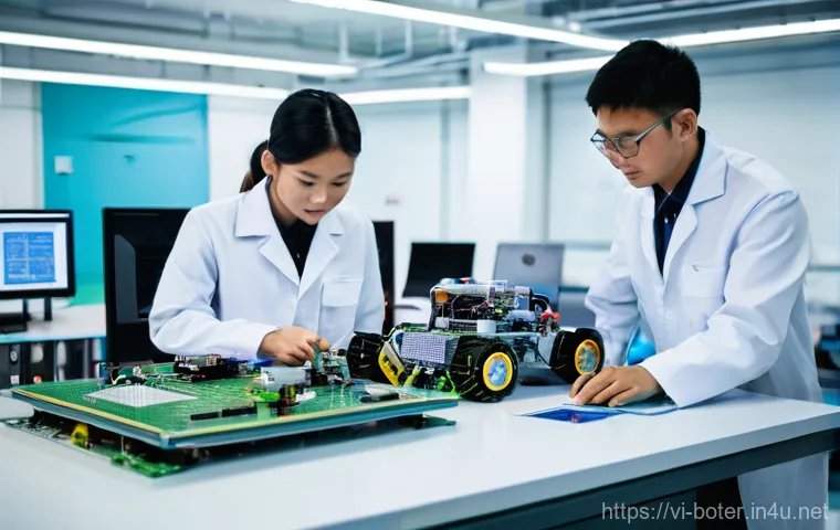 로봇기술사와 최신 로봇 기술 동향 - **"Made in Vietnam" Robotics in Industry and Service:**
    A dynamic split image showcasing "Made i...