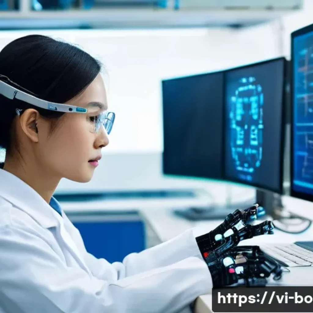로봇기술사와 로봇 진단 및 유지보수 - **Prompt 1: Modern Vietnamese Factory Automation**
    A wide shot of a futuristic, clean, and brigh...